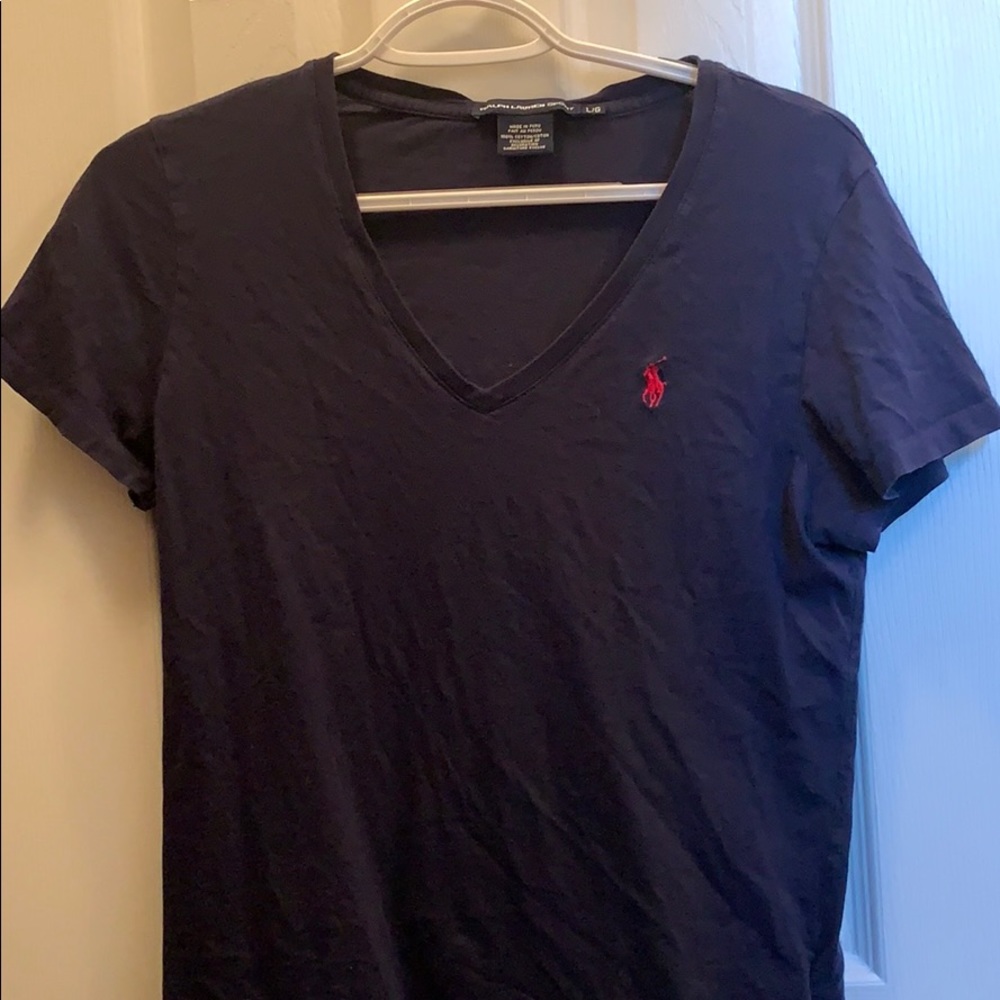 polo vneck t-shirt